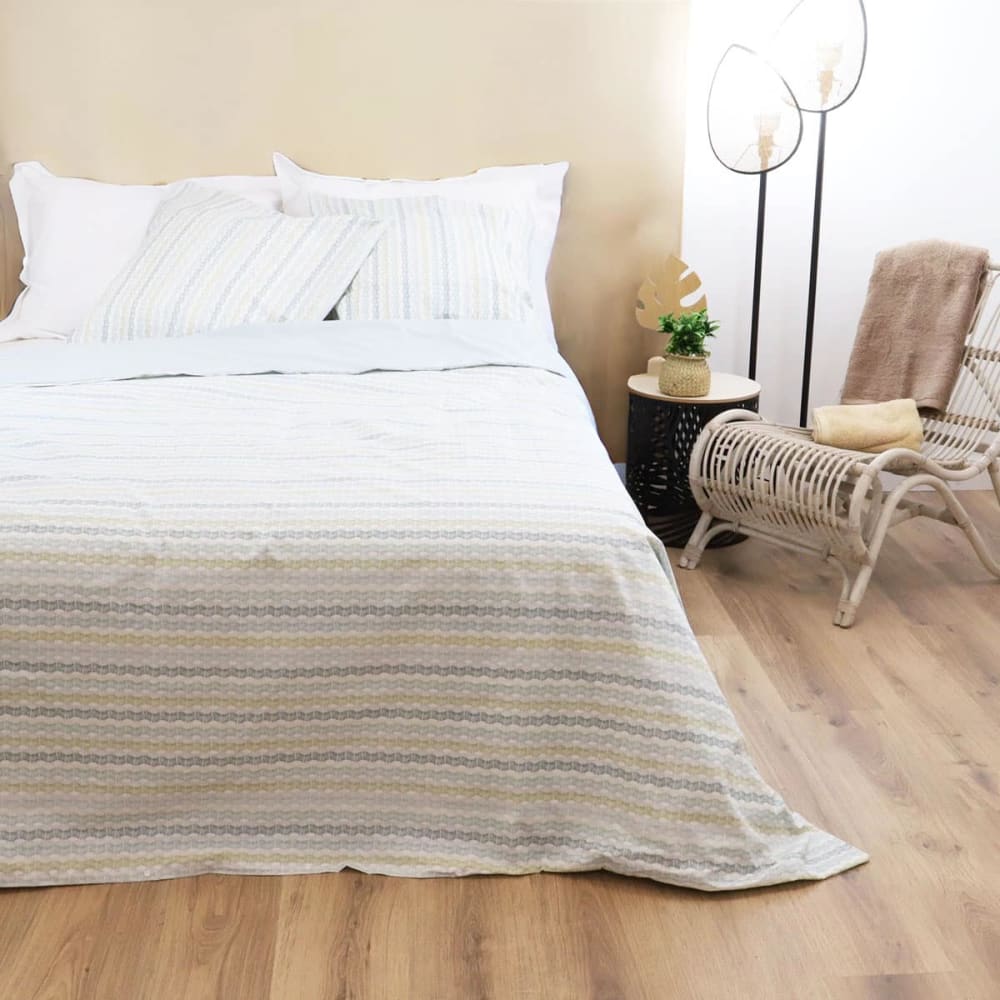 Parure housse de couette coton 120 gr AMBAR