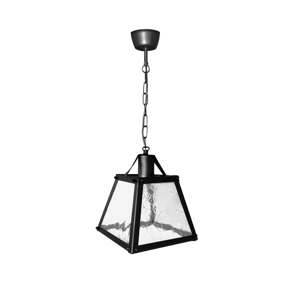 Suspension métal cable Pyramide noirD20cm — vue 4