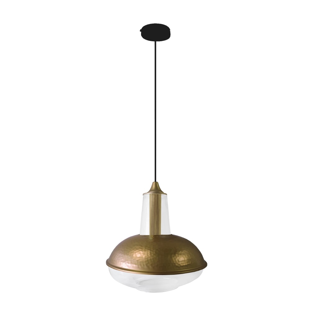 Suspension métal cable Pyramide bronze D30cm — vue 4