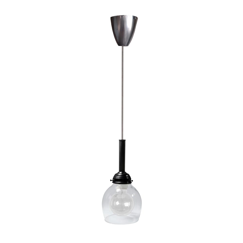 Suspension métal cable cloche noir D15cm — vue 4