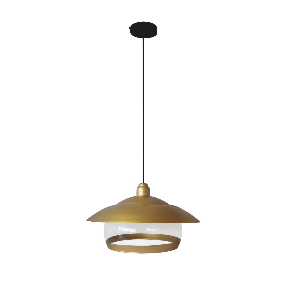 Suspension métal cable Pyramide bronze D30cm — vue 4