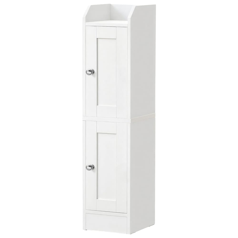 Colonnes de salle de bain avec portes réversibles panneau blanc Colonnes de salle de bain avec portes réversibles panneau blanc