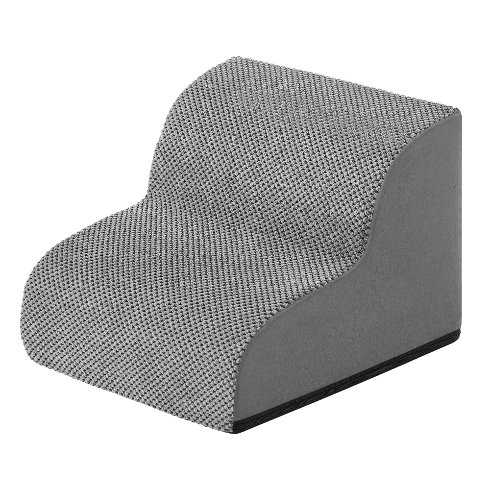 Escalier pour chien velours gaufré imperméable gris Escalier pour chien velours gaufré imperméable gris