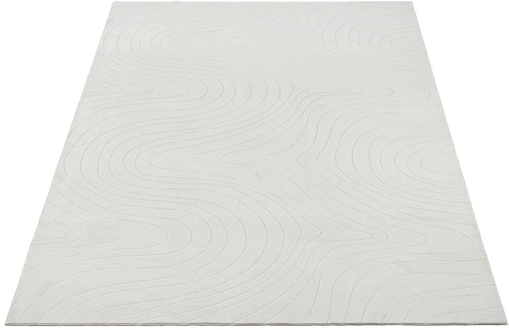 Tapis salon antidérapant océan, crème, 120 x 160 cm — vue 4
