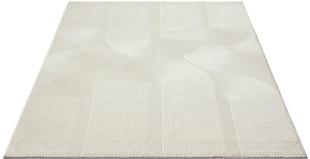 Tapis design salon moderne art curve durable, crème, 200 x 290 cm — vue 4
