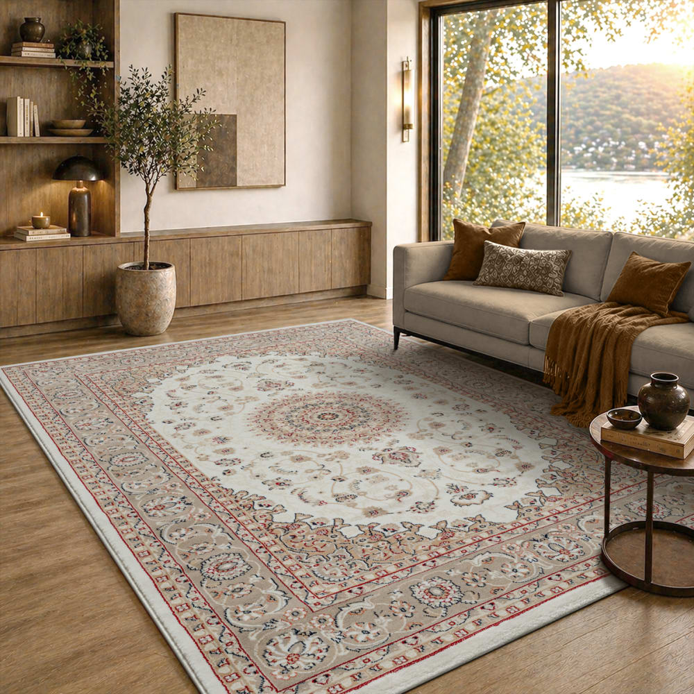 Tapis oriental classique, crème, 240 x 340 cm — vue 3