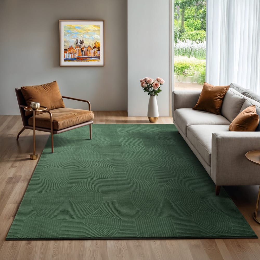 Tapis salon antidérapant arc, forêt, 200 x 280 cm — vue 3