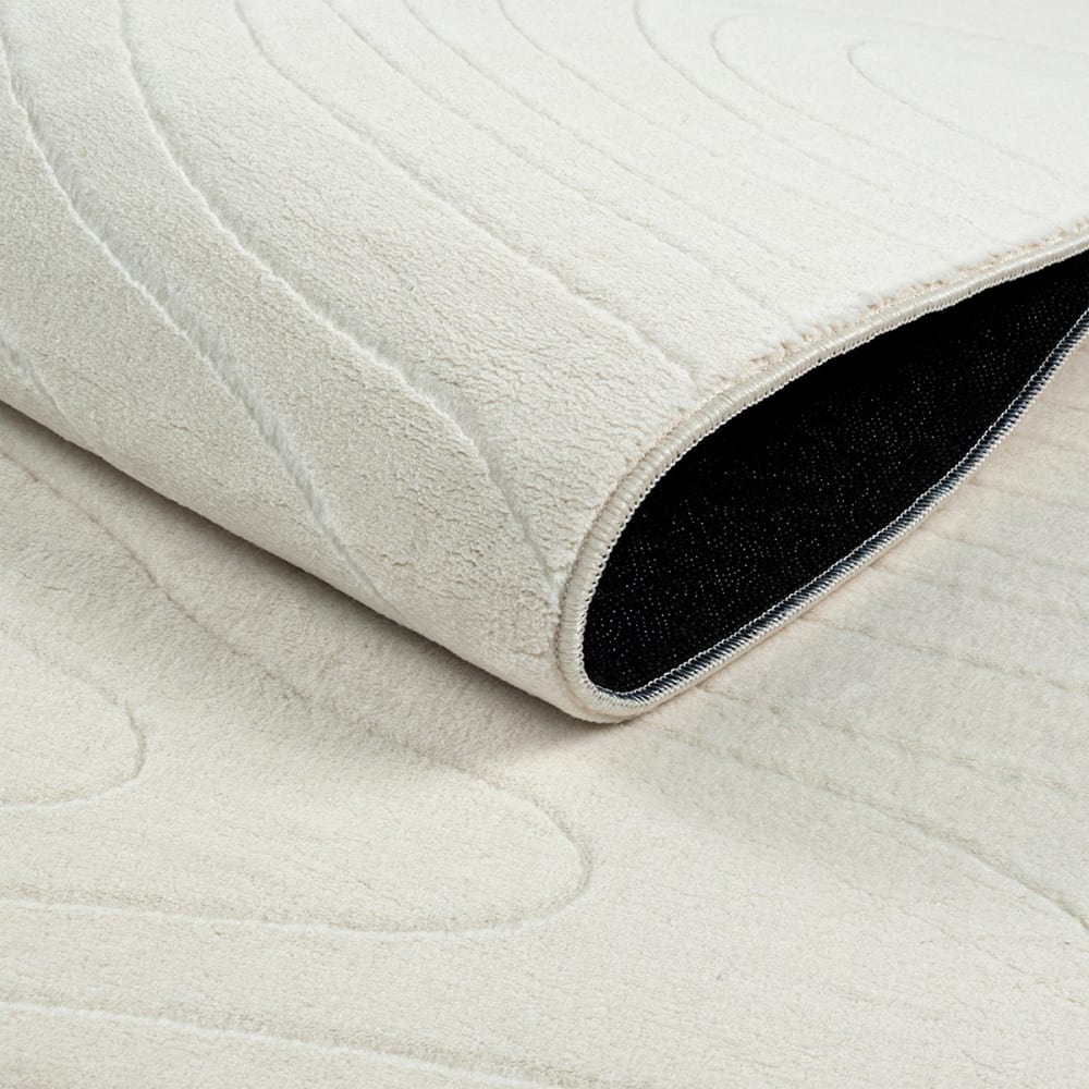 Tapis salon antidérapant océan, crème, 80 x 150 cm — vue 4