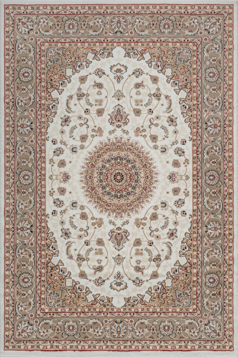 Tapis oriental classique, crème, 80 x 150 cm