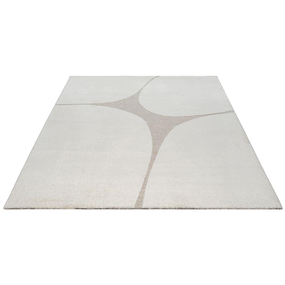 Tapis abstrait moderne salon, crème, 120 x 160 cm — vue 4