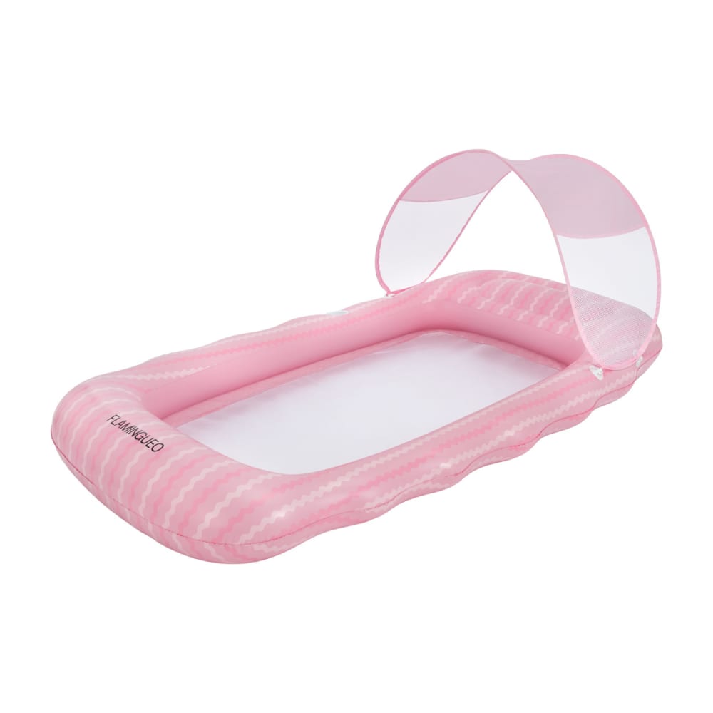 Matelas gonflable PVC avec parasol rose Matelas gonflable PVC avec parasol rose