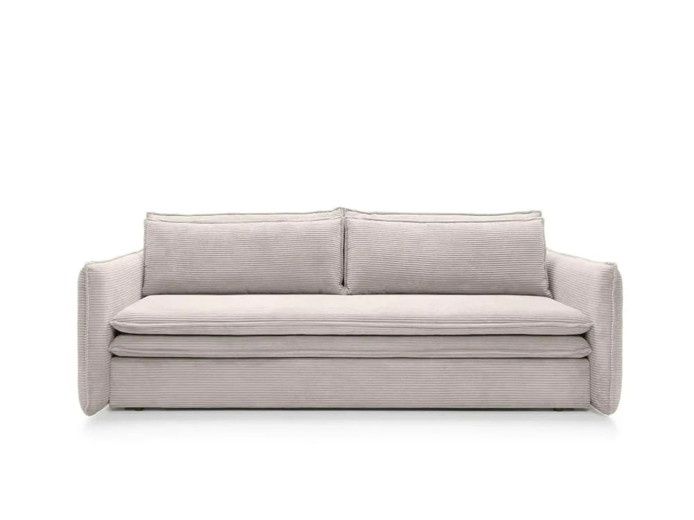 Canapé droit convertible 3 places 3 places beige