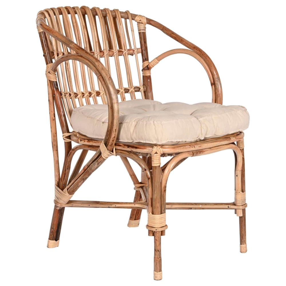 chaise en rotin 58x65x85
