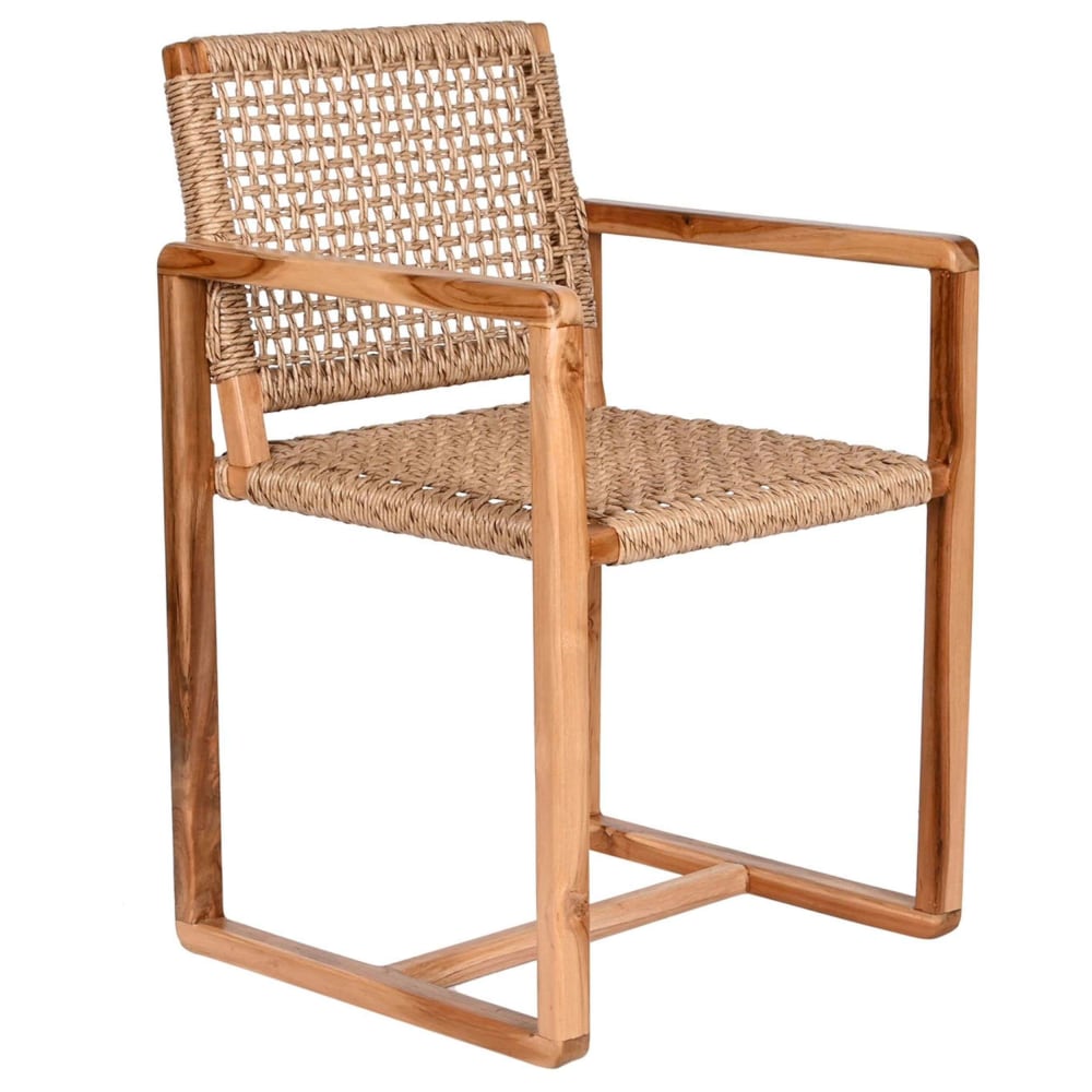 Chaise en teck 54x53x83