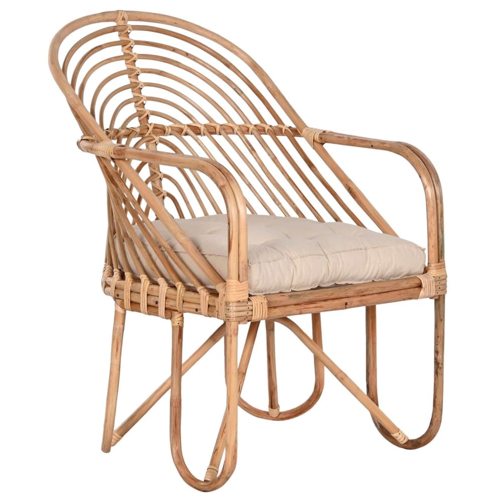 fauteuil en rotin 58x61x87