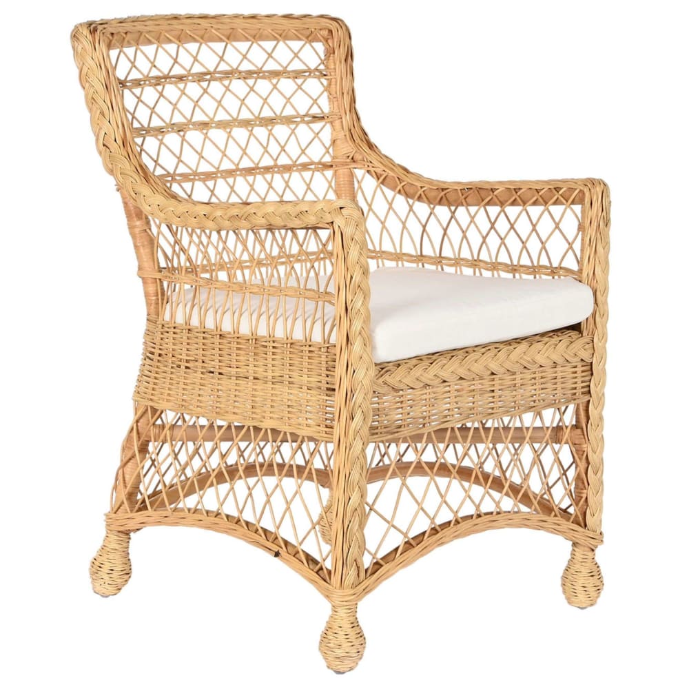 fauteuil en rotin 56x63x86