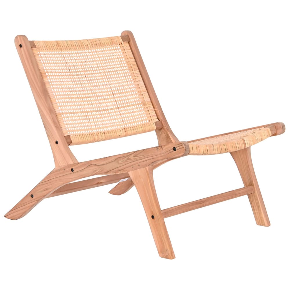Chaise en teck 65x80x68 cm