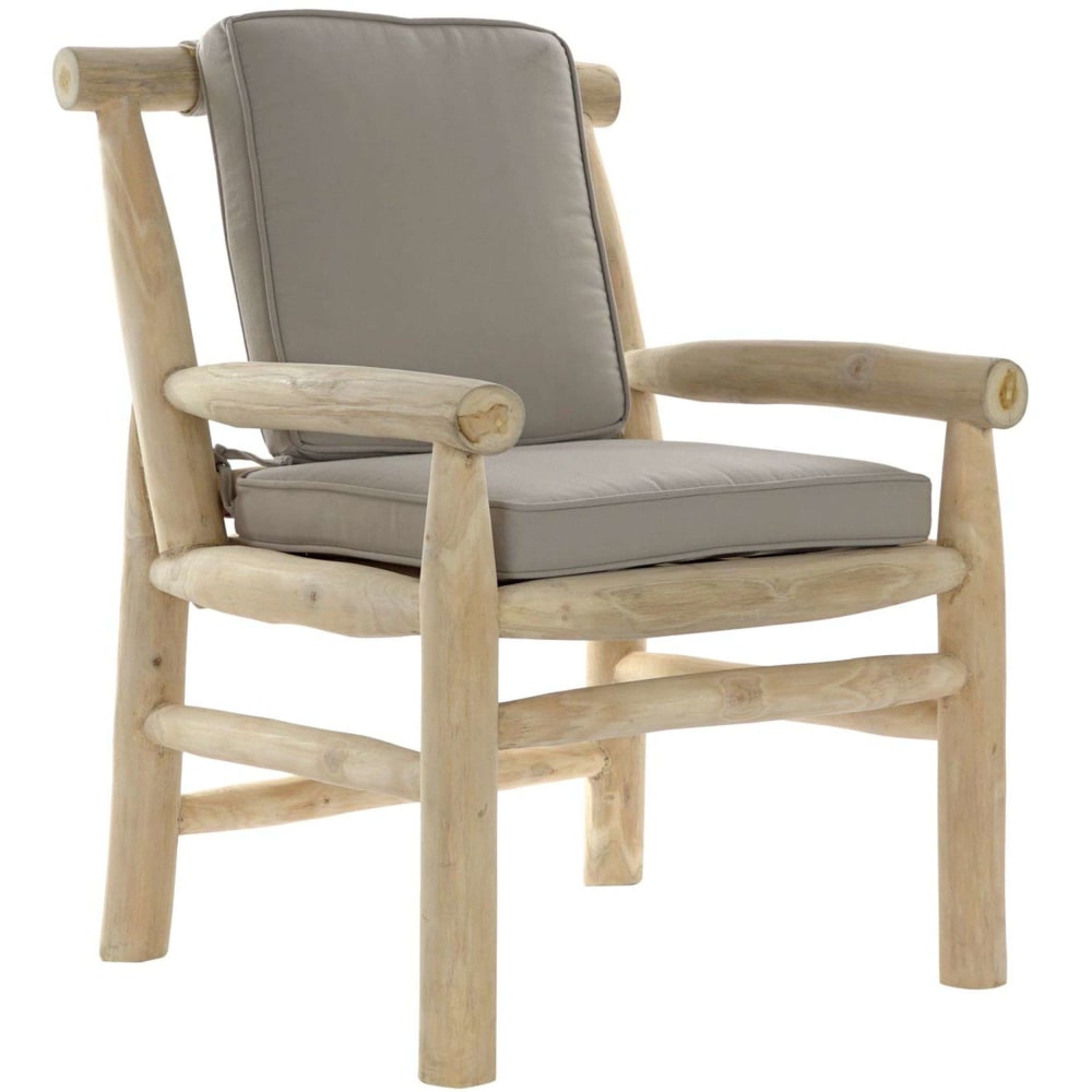 Fauteuil en teck 65x80x92