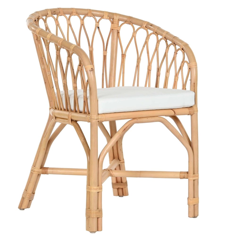fauteuil en rotin 58x60x83
