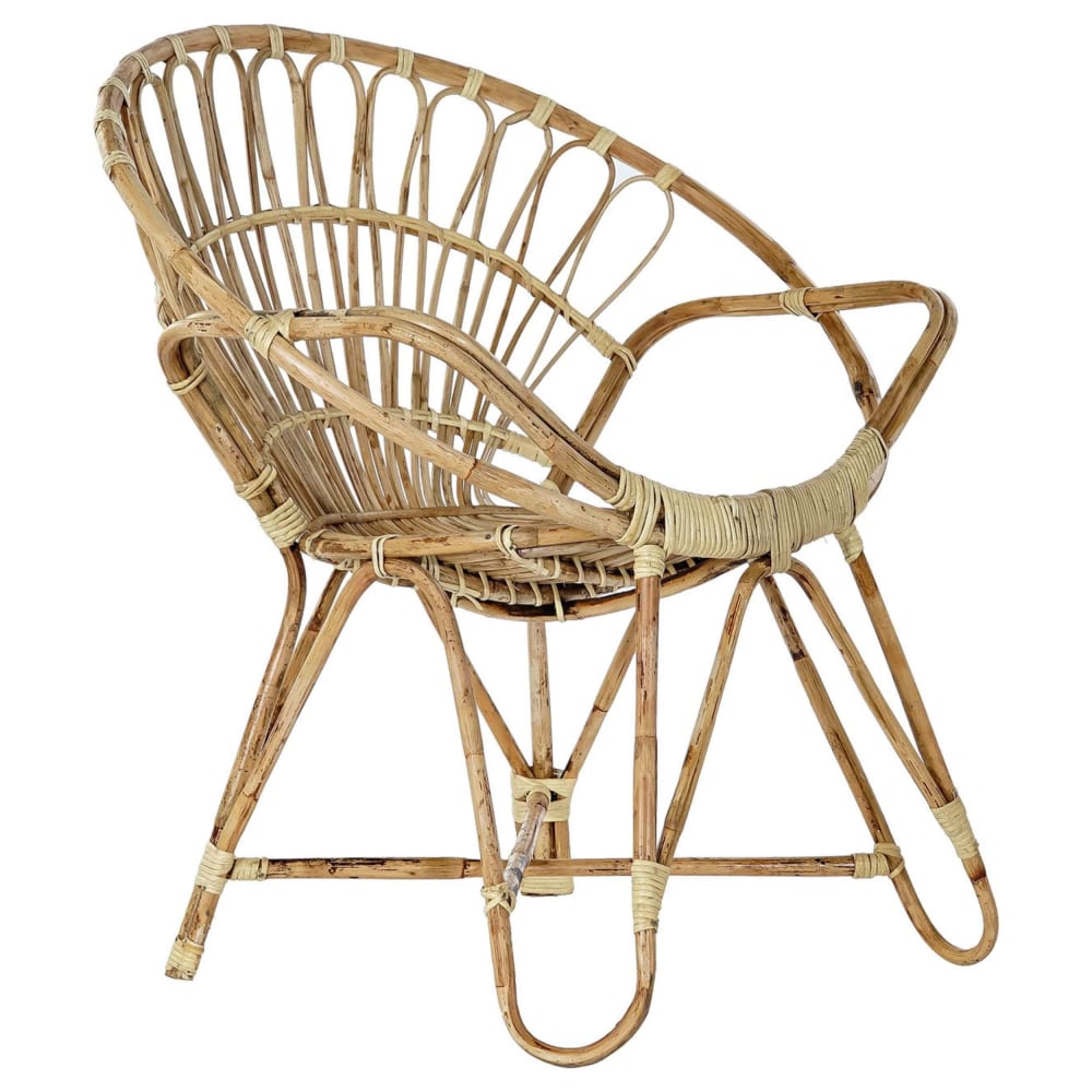 fauteuil en rotin 77x58x85