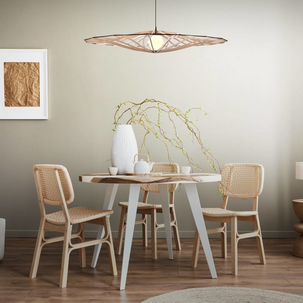 Suspension effet bois et noir — vue 4