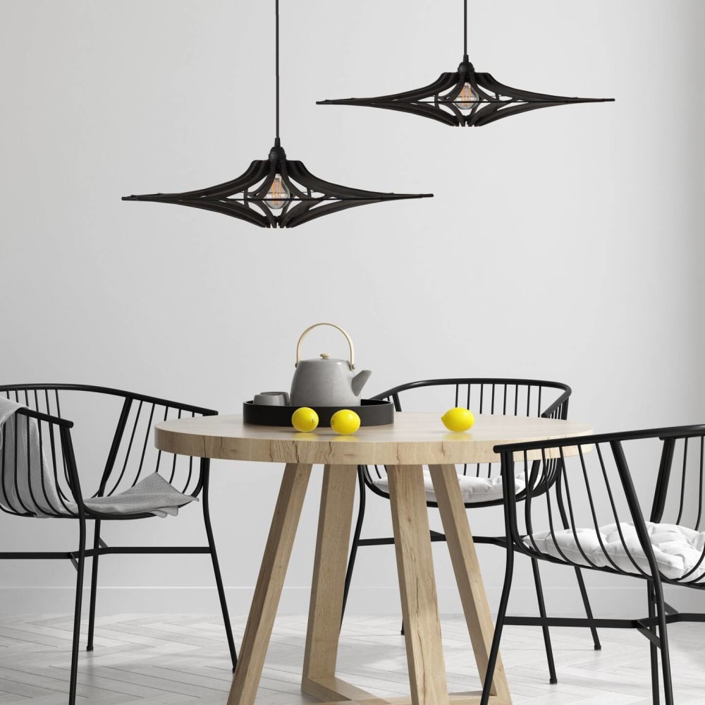 Suspension en bois noir d65 — vue 4