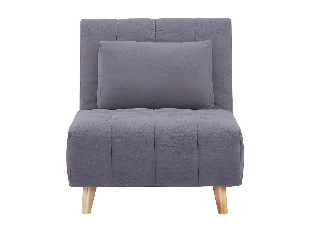 Fauteuil convertible polyester gris