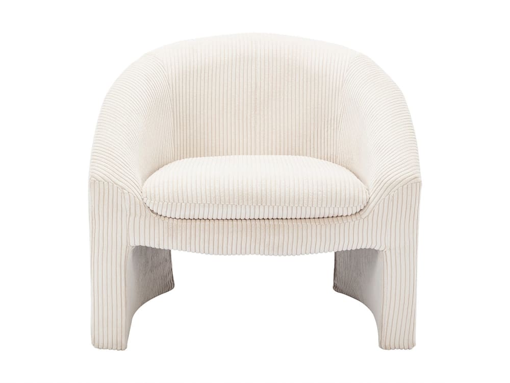 fauteuil en velours côtelé