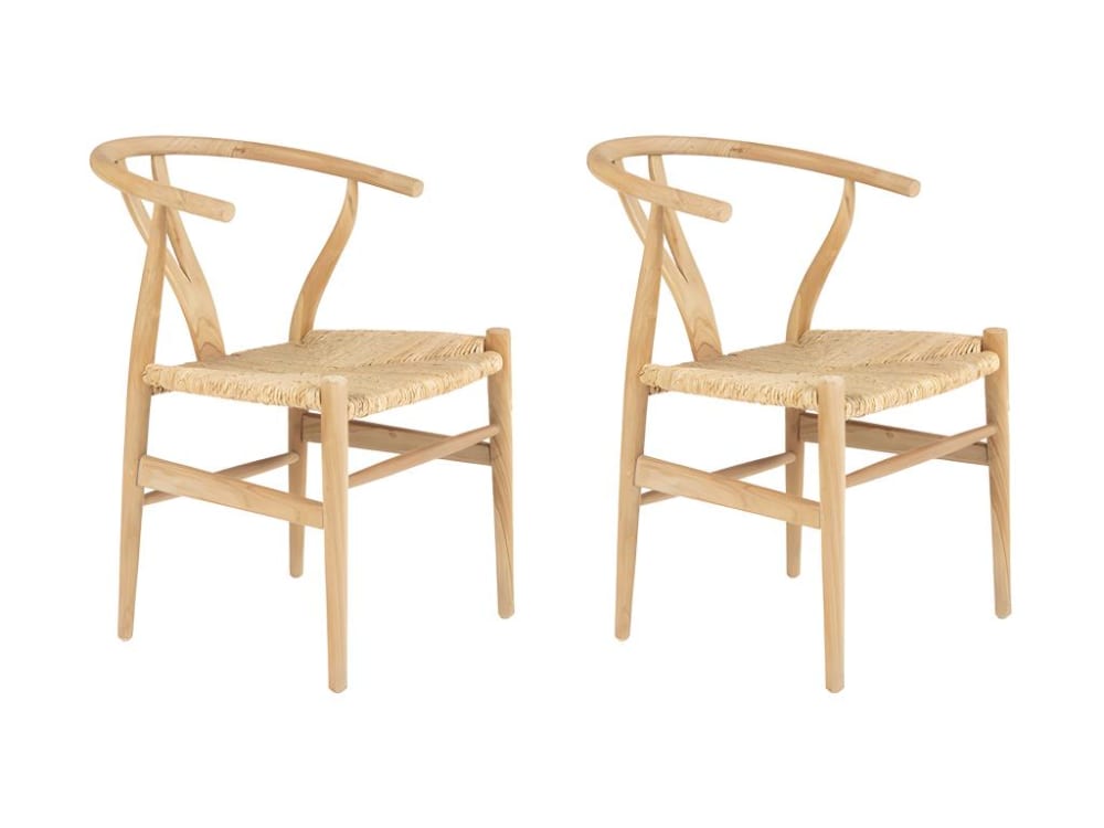 Lot de 2 chaises bois