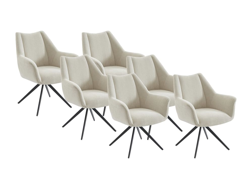 Lot de 6 chaises  beige
