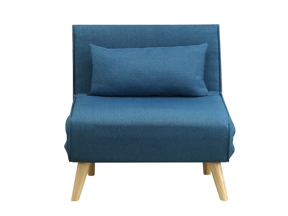 Fauteuil convertible polyester bleu Fauteuil convertible polyester bleu