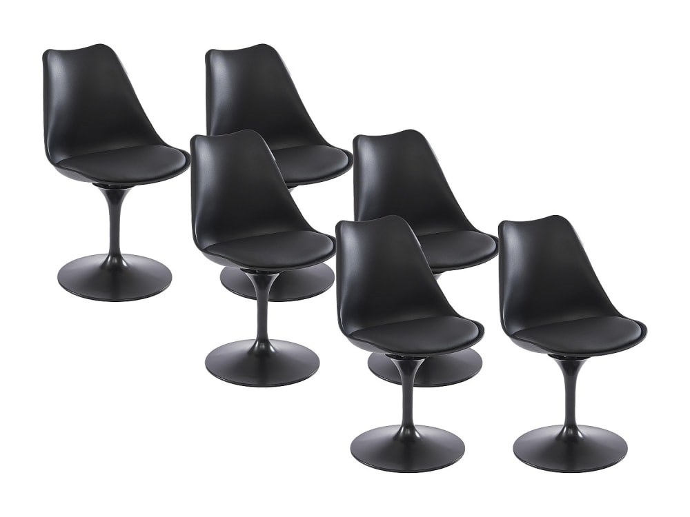 Lot de 6 chaises  noir