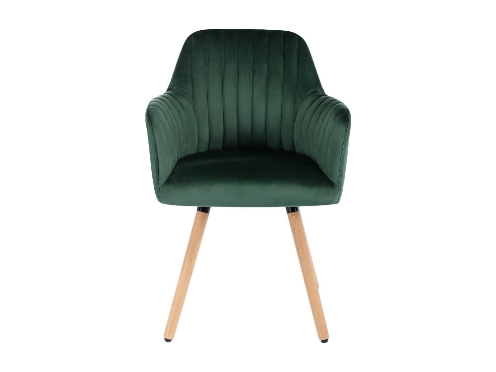 chaise velours vert émeraude
