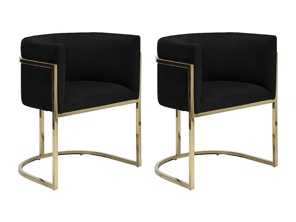 Lot de 2 chaises velours