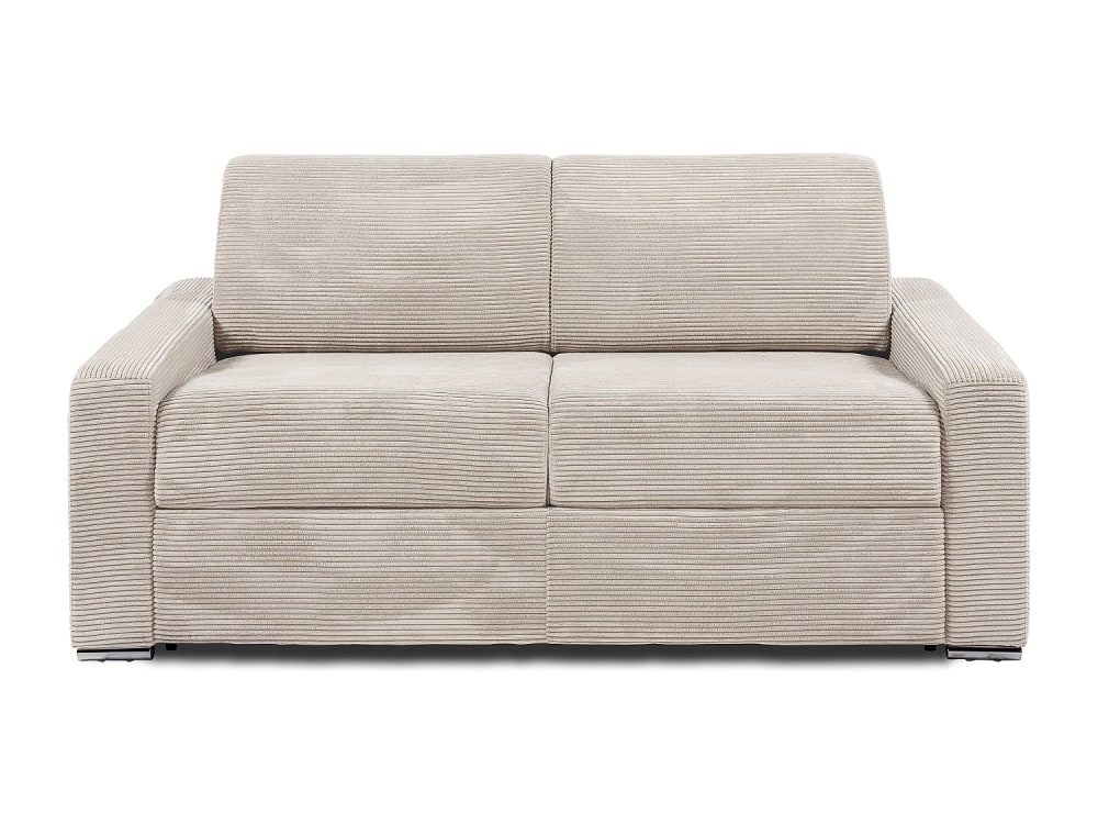 Canapé convertible velours 3 places beige} Canapé convertible velours 3 places beige}