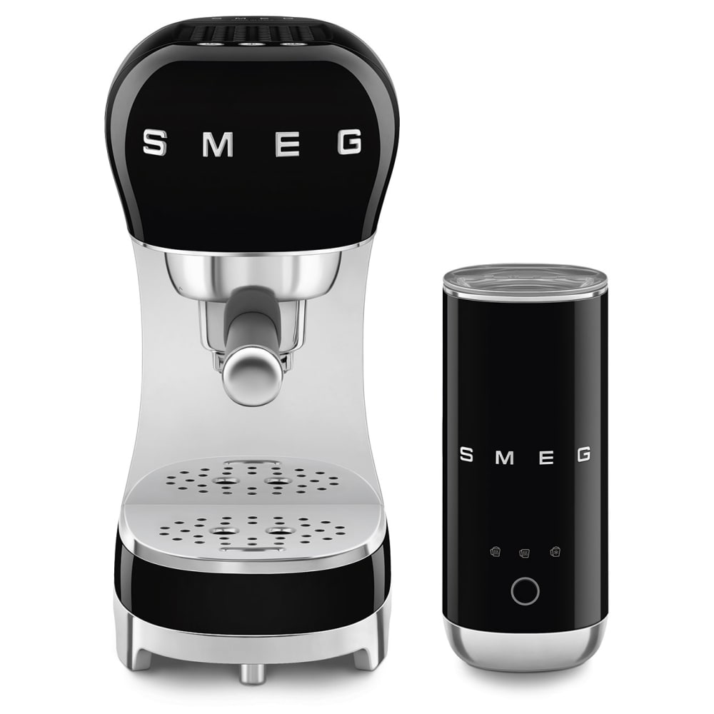 SMEG Machine &Agrave; Expresso  Comptoir Black, Chrome, Silver Ground Coffee