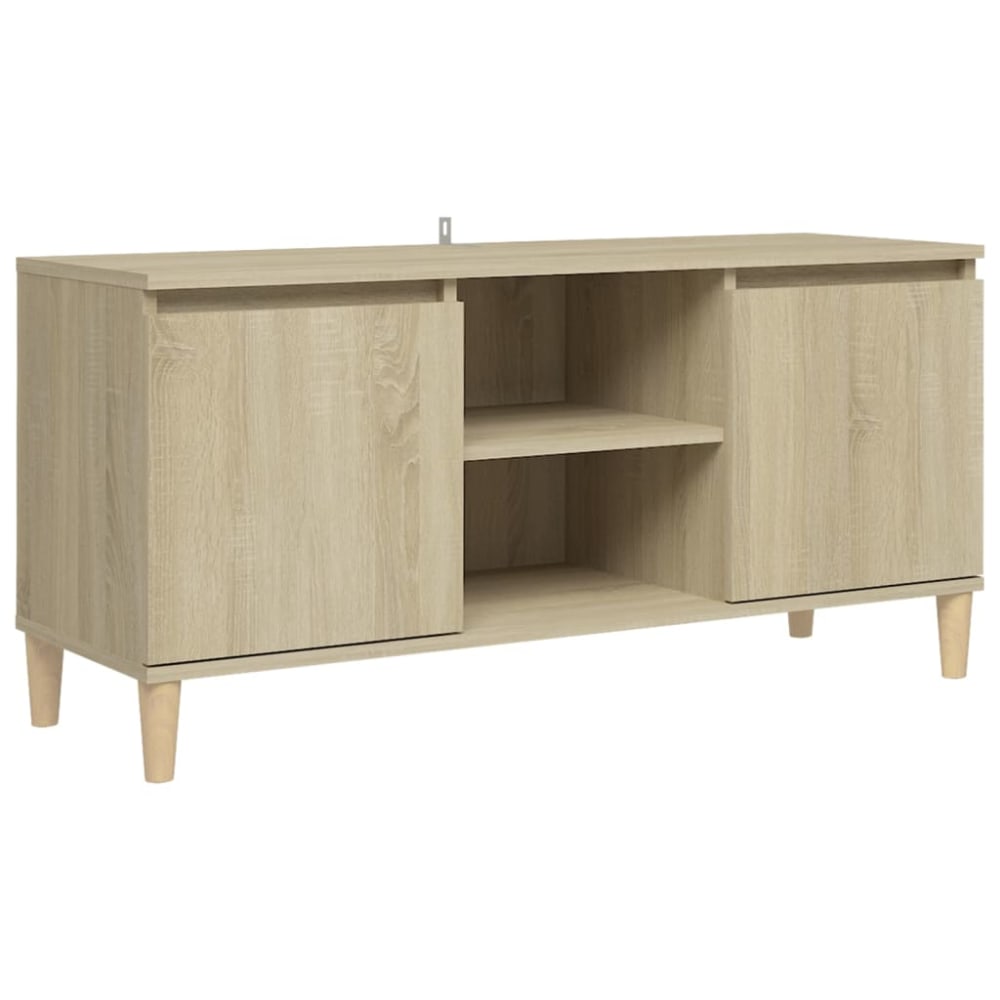 Meuble tv bois marron
