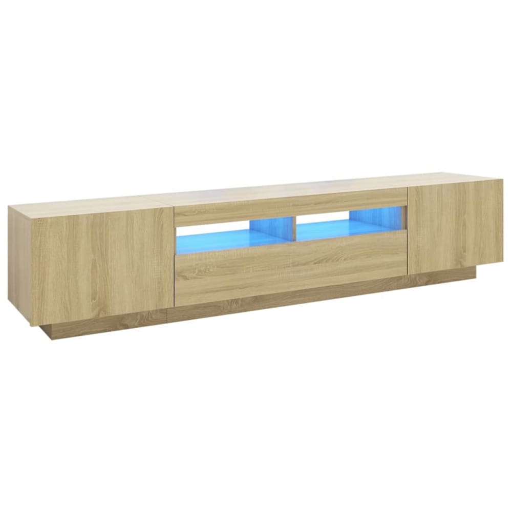 Meuble tv avec led bois