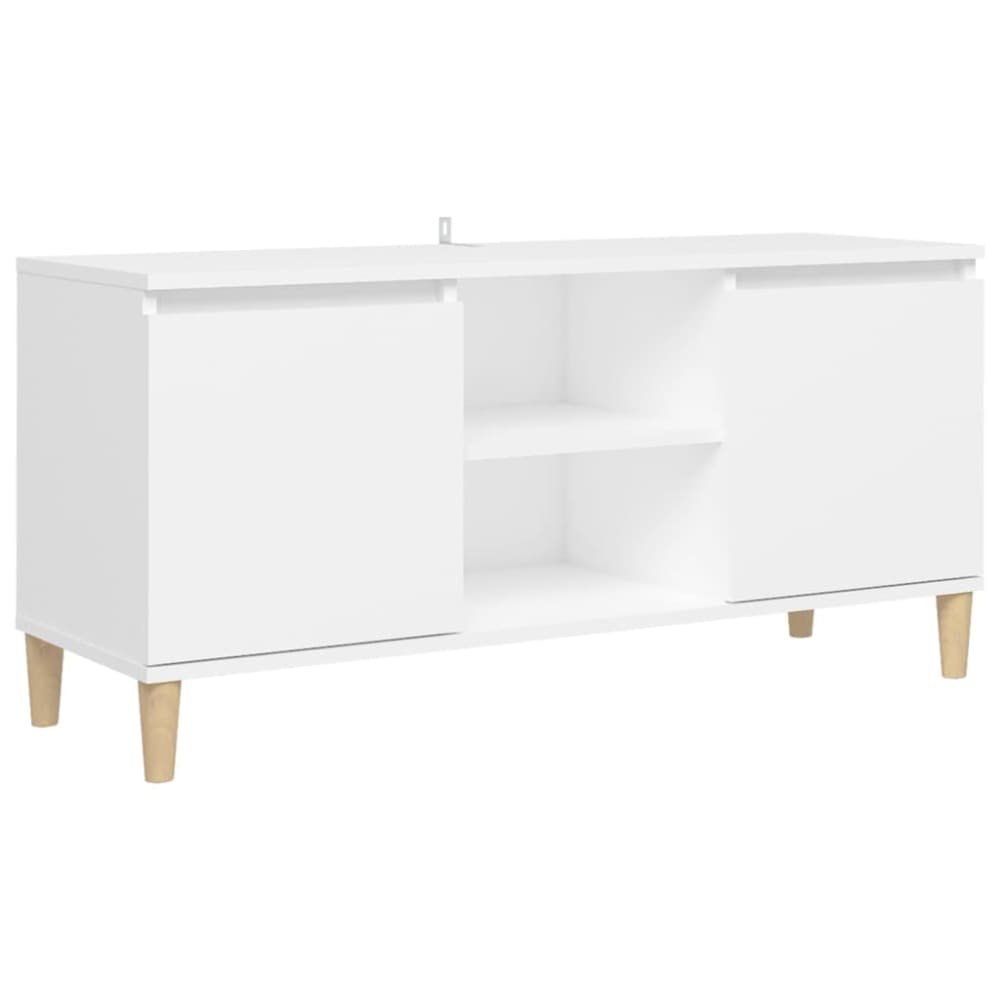 Meuble tv bois blanc