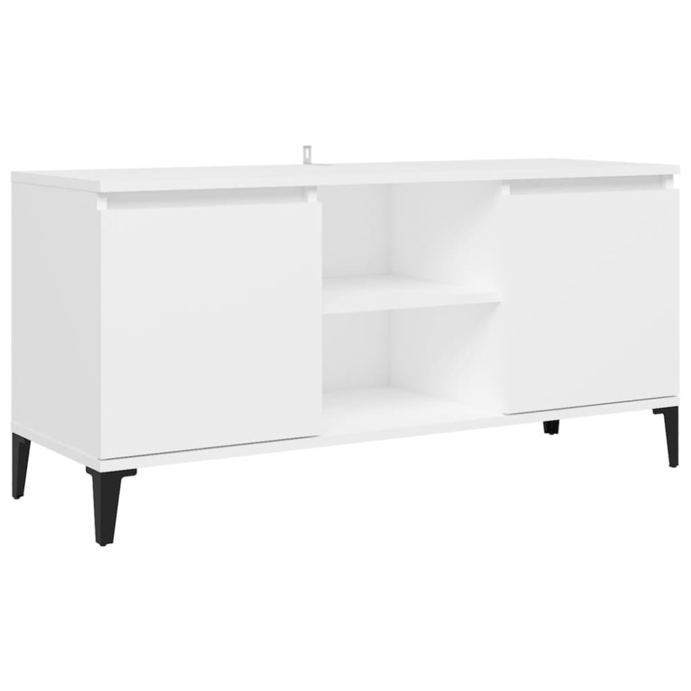 Meuble tv bois blanc