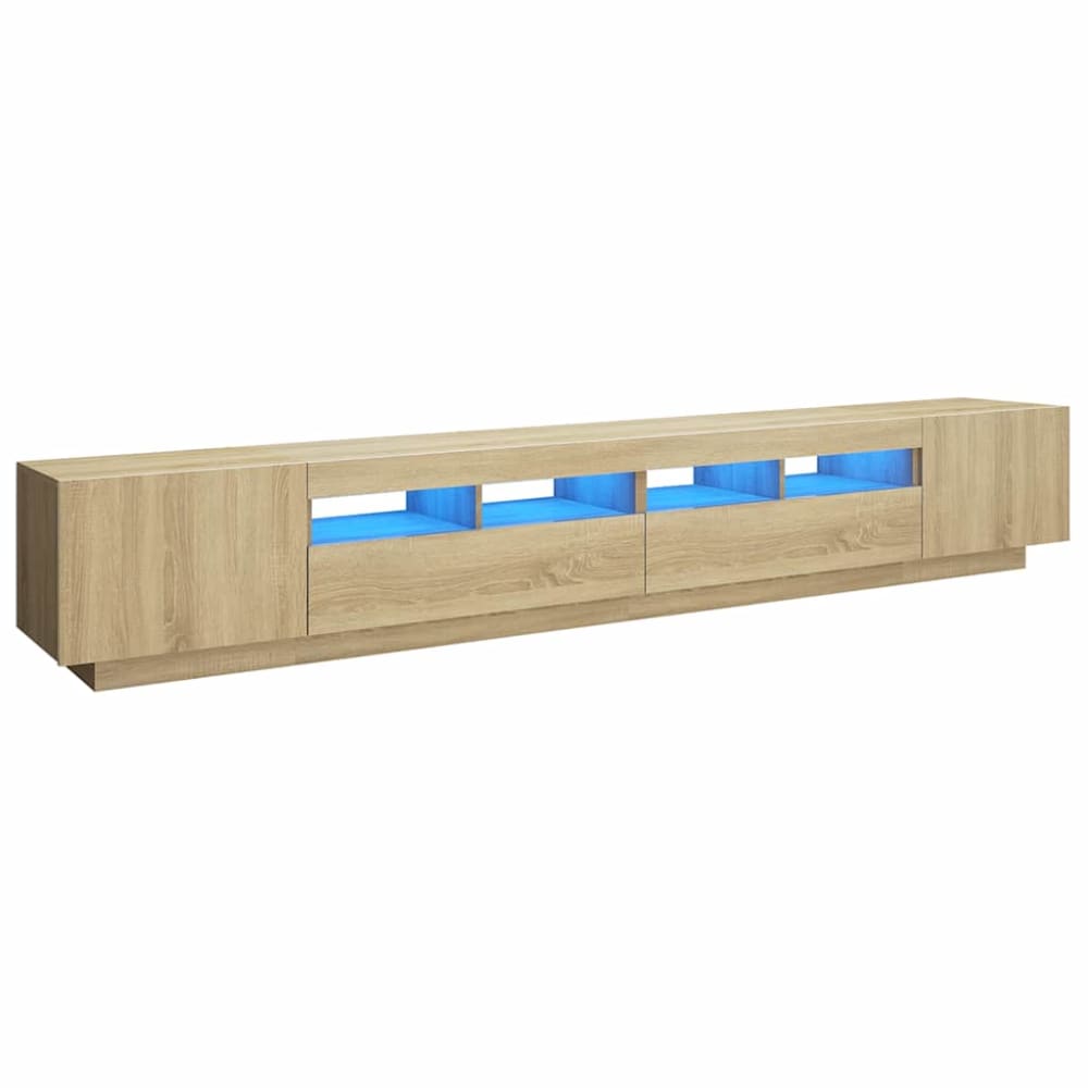 Meuble tv avec led bois
