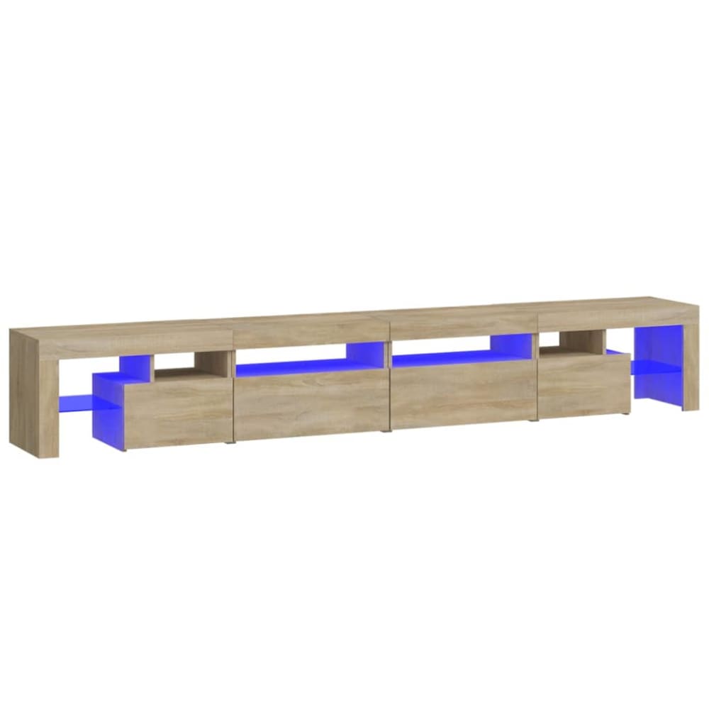 Meuble tv avec led bois