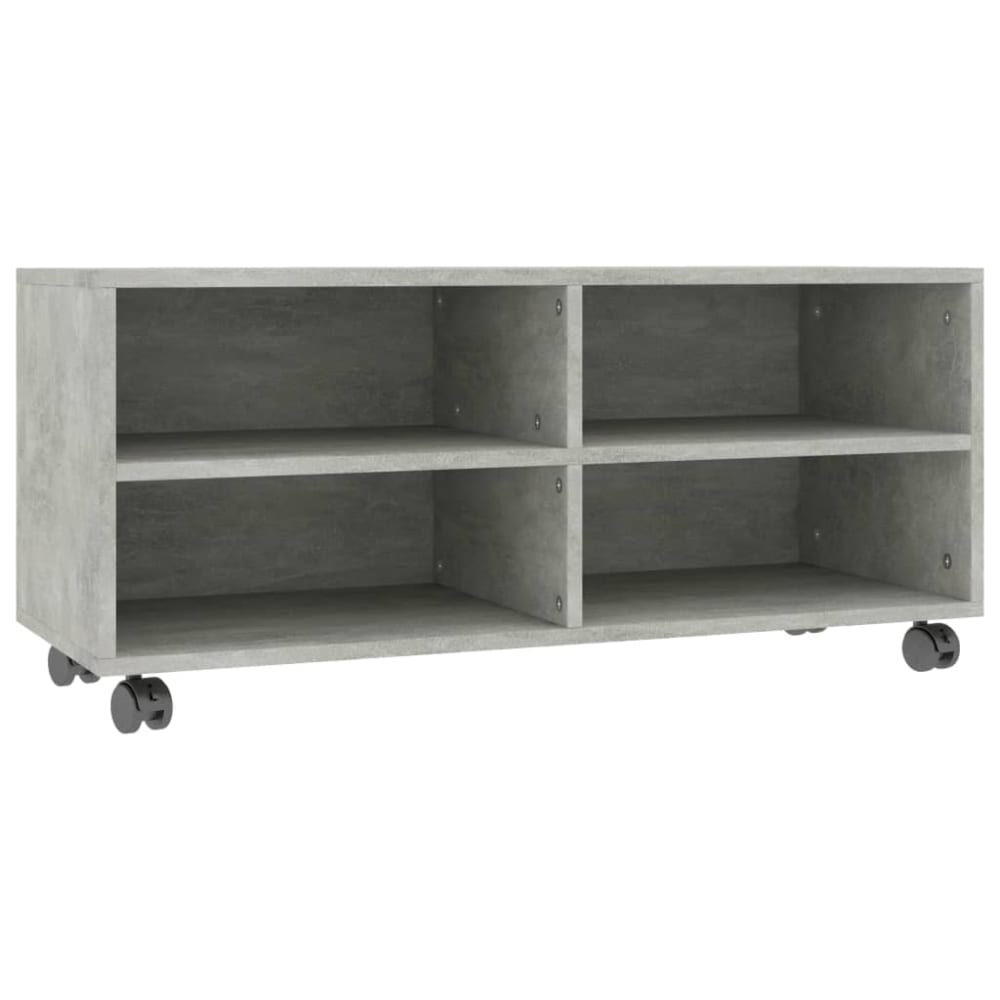 Meuble tv bois gris béton