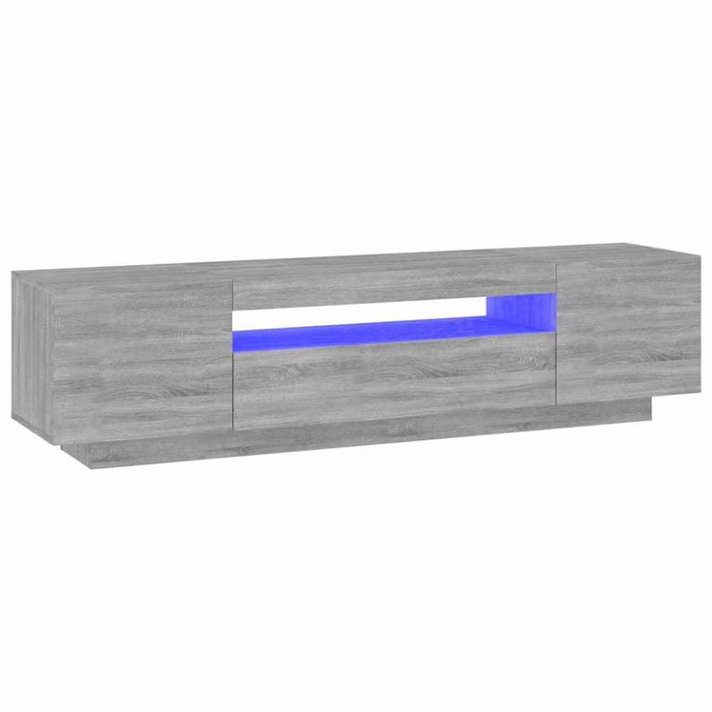 Meuble tv avec led bois