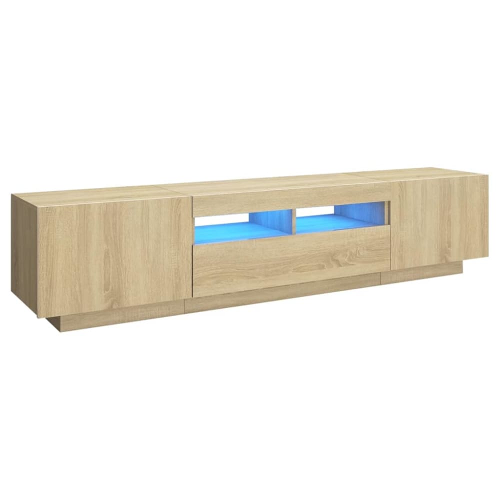 Meuble tv avec led bois