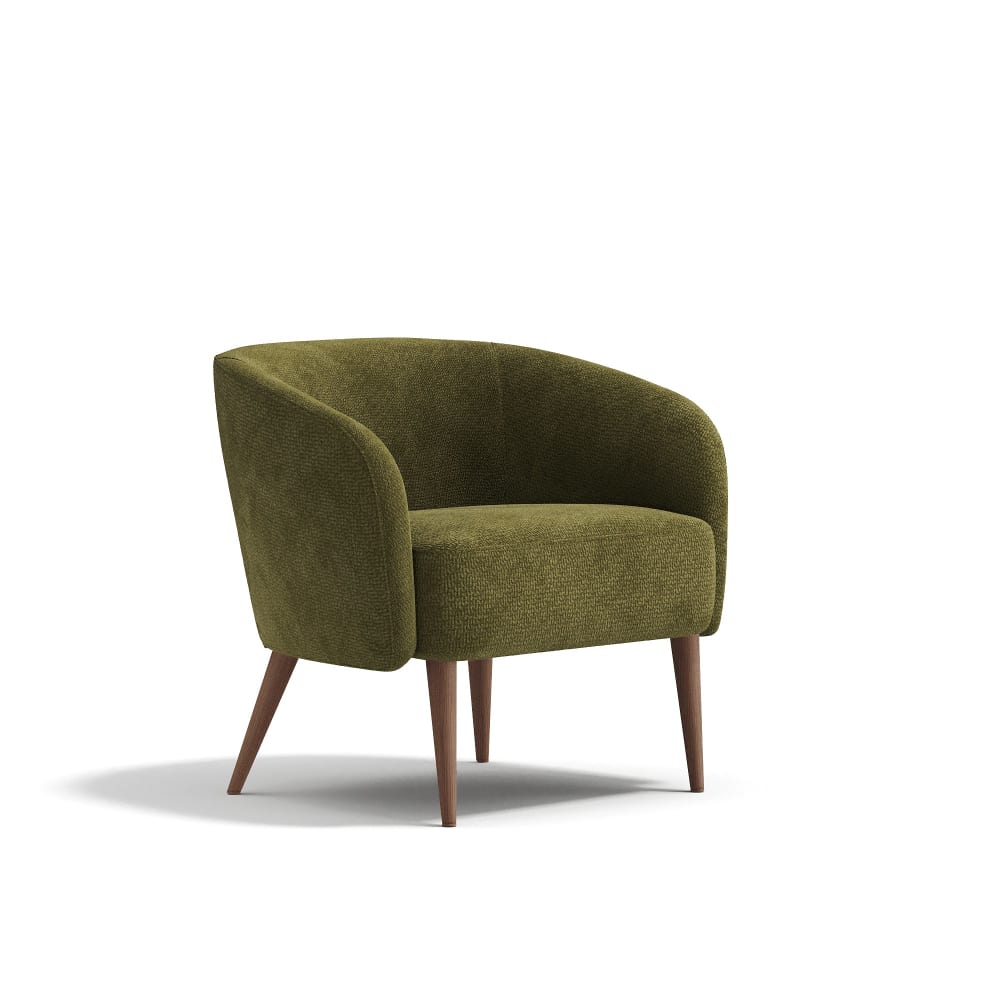 fauteuil en velours bouclé