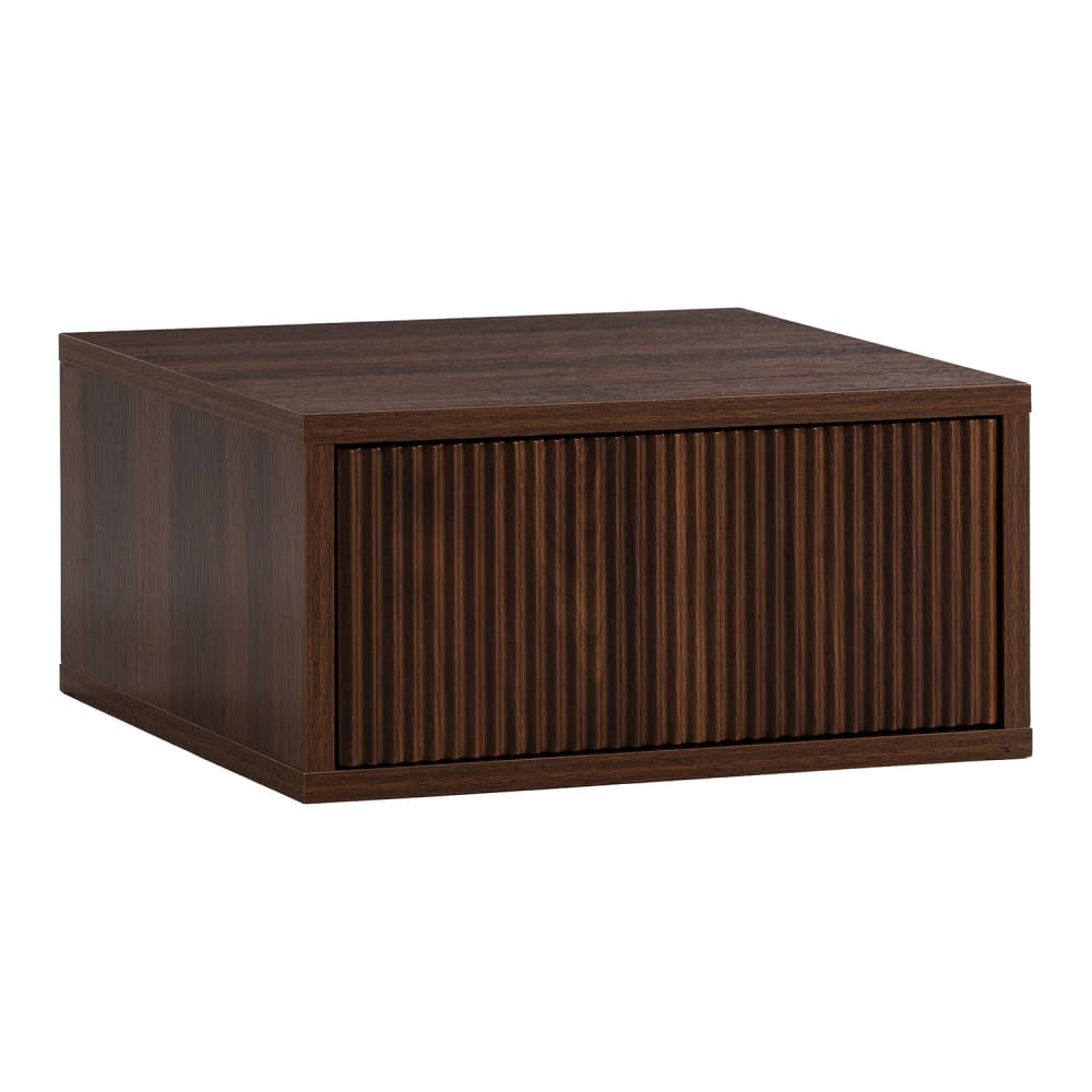 Table de chevet flottante - noyer