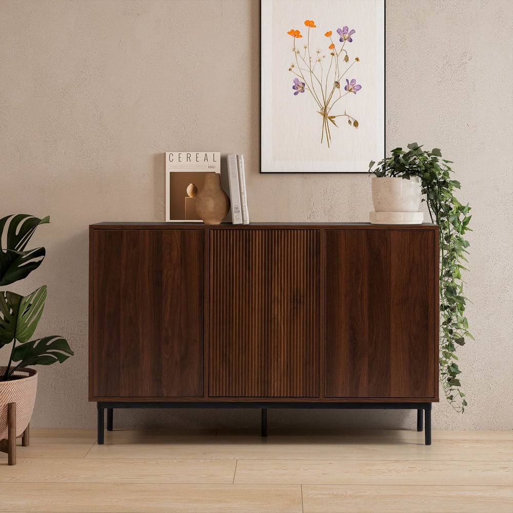 Sideboard 3 türen Walnuss-Optik - Maisons Du Monde