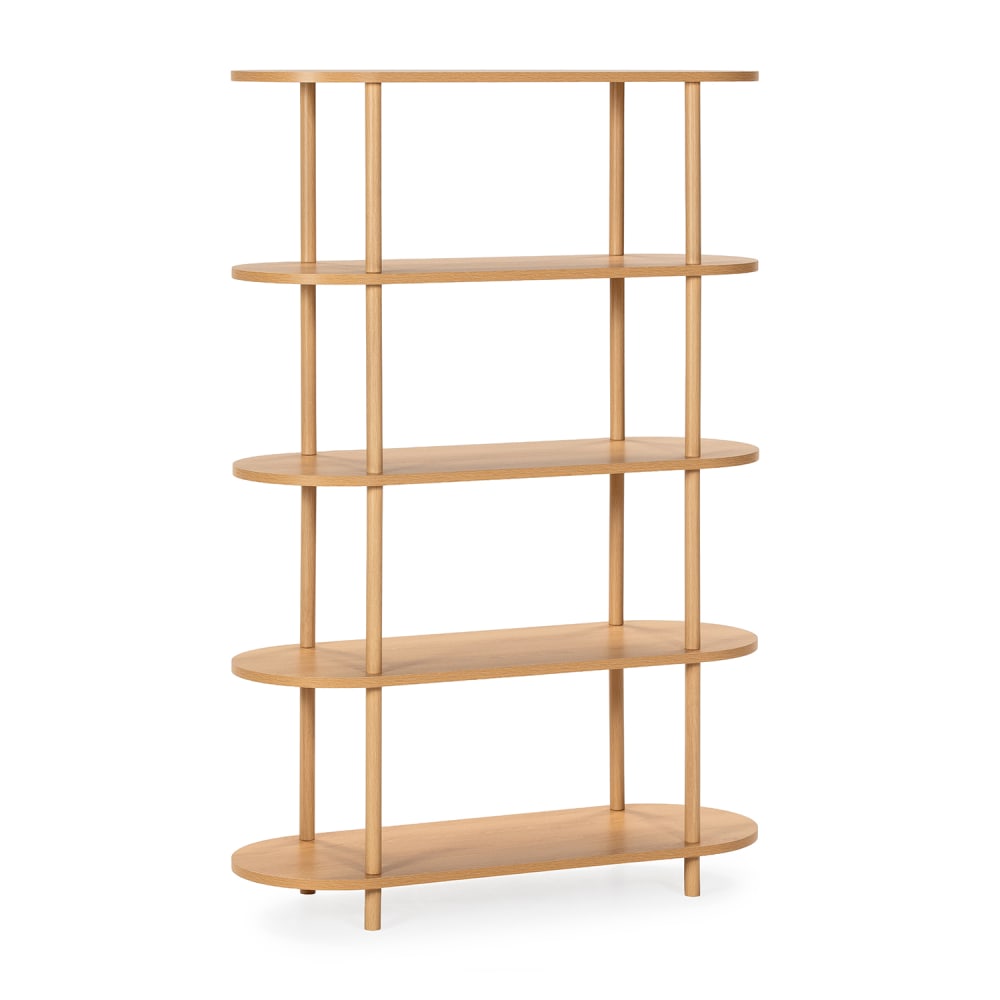 Etagère avec 5 étagères effet Chêne Etagère avec 5 étagères effet Chêne