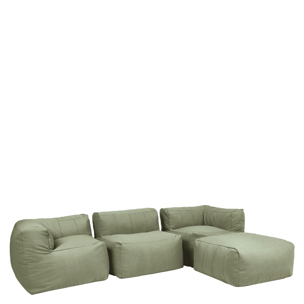 Canapé de jardin modulable